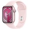 Apple Smartwatch Apple Watch Series 9 GPS 41mm Cassa in alluminio con cinturino sportivo M/L Rosa chiaro [MR943]