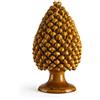 BEVILACQUA PIGNA DECORATIVA, CERAMICA SICILIANA GIALLO MIELE, S - h 25 x L 13 cm