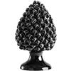BEVILACQUA PIGNA DECORATIVA, CERAMICA SICILIANA NERO, L - h 35 x L 20 cm