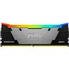 Kingston FURY Renegade RGB 16GB 3200MT/s DDR4 CL16 DIMM 1Gx8 Memoria Gaming per Computer - KF432C16RB12A/16
