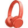 PHILIPS H4205RD/00 Cuffie Bluetooth con Tasto Bass Boost, Bluetooth, 29 Ore di Riproduzione, Funzione Ricarica Rapida Isolamento dai Rumori, Richiudibile, Rosa (Red)