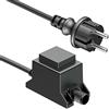 ledscom.de 10W LED trasformatore di alimentazione/trasformatore per sistema plug-in NEMO, spina, 12V AC, nero, IP65