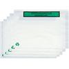 OFITURIA Bolsas Portadocumentos de Papel Transparente para Enviar Paquetes con Autocierre Adhesivo Fácil y Resistente. Bolsas de 175x135 mm para Embalaje de Correo y Envíos Seguros. 1000 uds.