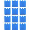 capestore Set Freezerini Ghiaccio Riutilizzabili - Ice Pack Extra Piatti 100 ml, Mini Mattonelle Refrigeranti per Portapranzi, Borsa Frigo, Porta Bottiglie Termico (12)