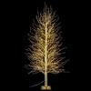 Gruppo Maruccia - Albero Natalizio Dorato con 1700 Luci Led Bianco Caldo - Albero di Natale Artificiale per Interni ed Esterni Altezza 2,1 Metri 297 Rami Luminosi