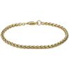iXXXi Bracciale da uomo con catena rotonda, 19, Acciaio inossidabile, Nessuna pietra preziosa