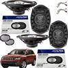 ALPINE Kit 4 Casse Altoparlanti Alpine 2 Vie Ovali 280W ANT e Post per Jeep Compass