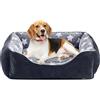 FURTIME Cuccia Cane Letto per Cani Cuscino Lavabile e Antiscivolo Lettino Morbido Divano per Cani Cuccia Cane Interno Taglia Piccola Brandina per Gatto S(51x48x18cm) Nero
