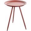 HAKU Möbel Tavolino, Metallo, Colore: Rosso, Ø 38 x H 47 cm