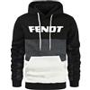 GLLUSA Felpa con Cappuccio per Donne E Uomini - Stampa Fendt Moda Patchwork Felpa con Cappuccio Abbigliamento Streetwear Leggero Pullover a Maniche Lunghe Maglione con Coulisse Primaverile-4||XL