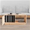 cozihabi Tavolino marrone 80 x 50 x 35,5 cm in legno massello di pino raffinato tavolo divano che offre ampio spazio di archiviazione riviste telecomandi mobili da soggiorno ampia applicazione