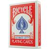 MAGICAPLANET Set di carte per bicicletta per mancini, bicicletta Ultimate Lefty (+ tutorial con 7 giri di magia offerti) (rosso)