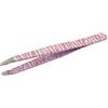 Tecniwork Pinzetta obliqua Pink Zebra TNS Cosmetics - in acciaio inox qualità professionale