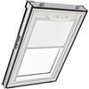 Roto Tenda Oscurante Originale Roto ZRV - Guide di Scorrimento Laterali Argento - Funzionamento Manuale - per Finestre da Tetto delle Serie Q - Dimensioni 094/078 | 09/07 - Colore del Tessuto Bianco