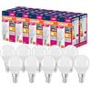 OSRAM Valore a stella a LED Classica lampada LED P40 per presa E14, forma di caduta, FR, 470 lumen, bianco caldo, 2700k, sostituzione per lampadine da 40w venzionali, non dimmerabile, 10 pacchetti