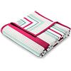 Biederlack Sunrise Coperta Estiva, Cotone, Rosso/Aquarius Red, 170x130x1 cm