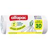 alfapac - 15 sacchetti per la spazzatura 30L a legame scorrevole, stop-odori, con oli essenziali - made in France