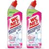 Wc Net - Disincrostante Disinfettante Gel per Sanitari e Superfici, Pulitore Liquido per Wc, 700 ml x 2 Pezzi