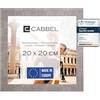 CABBEL Cornice 20x20 cm, Grigio (Calcestruzzo), robusta cornice in legno MDF, plexiglass infrangibile, da appendere e da