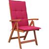 GRASEKAMP Qualität seit 1972 10577 Santos - Cuscino per sedia pieghevole, tinta unita, colore: Rosso