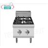 Technochef - CUCINA a GAS 2 FUOCHI da BANCO, Kw.10,5