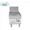 Technochef - FRY TOP a GAS con PIASTRA RIGATA da BANCO, Kw.7,00