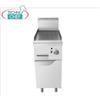 Technochef - FRY TOP a GAS con PIASTRA RIGATA su MOBILE, Kw.7,00