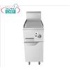 Technochef - FRY TOP a GAS con PIASTRA LISCIA su MOBILE, Kw.10,00