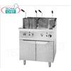 CUOCIPASTA a GAS 2 VASCHE da lt.35+35, comandi INDIPENDENTI, dim. mm 800x900x850h