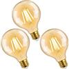 ENUOTEK Lampadina LED Edison E27 Vintage, 6W 680Lm G95 Lampadina LED a Filamento Grande Globo Retrò, Bianco Caldo 2500K, Equivalente a Lampada a Incandescenza 60W, Non Dimmerabile, Lot di 3