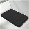 Yimobra Tappetino da bagno in memory foam, morbido e confortevole, super assorbimento dell'acqua, antiscivolo, spesso, lavabile in lavatrice, facile da asciugare, per il bagno, 80 x 50 cm, nero