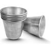 CG94 - Stampi per Babà in Alluminio Antiaderente | Cottura Uniforme | Design Classico | Facile Rimozione | Diametro 3,5 cm, Altezza 4 cm, Alluminio