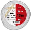 Chapuis FDB1010 - Corda in polipropilene intrecciata - Resistenza alla rottura indicativa 1 T - Diametro 10 mm - Lunghezza 10 m - Bianco