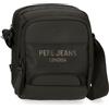 Pepe Jeans Bromley Borsa a tracolla media Nero 17x22x8 cm Poliestere, Nero, Taglia unica, Tracolla media