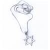 925 Argento Placcato Israele Judaica Stella Magen 2.5cm Ciondolo 45.7cm-50.8cm