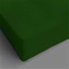 SpazioTessile Lenzuolo Sotto Con Angoli 140x190 o 140x200+H 25,30,35 cm Matrimoniale Francese 100% Cotone (140x190+Angolo H25, Verde Scuro)