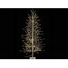 Gruppo Maruccia Albero Natalizio Luminoso Oro con 232 Luci Led Bianco Caldo - Albero di Natale Artificiale per Interni ed Esterni Altezza 1,8 Metri Rami Luminosi - Albero di Natale con Luci Incorporate