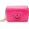 Pinko Love Click Puff Baby Sheep Nappa Leather Buckle, Borsa Donna, N17B_Pink Block Color, Taglia Unica