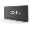 KEXIN SSD Esterno 1 TB, Unità a Stato Solido Esterna 1TB, USB C SSD 1TB Portatile SSD Fino a 550 MB/s Nero