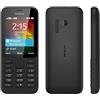 Microsoft Nokia A00023207 215 Smartphone Dual-Sim(5, 08 cm Display, 0,3 fotocamera da, GSM-Dual Band, 8MB RAM, Bluetooth 3,0, Micro - USB 2,0) Nero