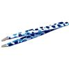 Tecniwork Pinzetta obliqua Blue Mukka TNS Cosmetics - in acciaio inox qualità professionale