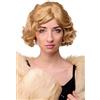 WIG ME UP - Parrucca Donna Anni 20 Swing Bob Ondulata Biondo Mix di biondo circa 25 cm A4002-611B
