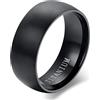 ZENSE - Anello da uomo in acciaio nero lucido ZR0171