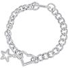 iXXXi Connect Bracciale composito Monique Argento | 17cm, 17cm, Acciaio inossidabile, Nessuna pietra preziosa