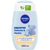 Nivea Baby Shampoo Delicato & Neutro 200 ml Detergente Neonato Bambini Per Corpo E Capelli
