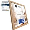CABBEL Cornice 20x20 cm, Rovere, robusta cornice in legno MDF, plexiglass infrangibile, da appendere e da