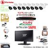 AMN SICUREZZA KIT VIDEOSORVEGLIANZA CLOUD DVR 8 CANALI 8 TELECAMERE 5MP AHD + HD500GB MONITOR