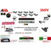 AMN SICUREZZA KIT VIDEOSORVEGLIANZA AHD DVR 8 CANALI 8 TELECAMERA INFRAROSSI 3000 TVL HD1TB 3M