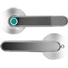 Leapiture Impronta Digitale Serratura Maniglia della Porta con Tastiera keyless Serratura biometrica Smart USB Ricarica Serratura Porta dell'hotel Ufficio Appartamento Camera Letto(Cromo Brillante)