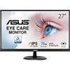 ASUS VP279HE Monitor per la cura degli occhi - 27 pollici, FHD (Full HD 1920 x 1080), IPS, senza cornice, 75 Hz, sincronizzazione adattiva/FreeSync, HDMI, luce blu bassa, senza sfarfallio